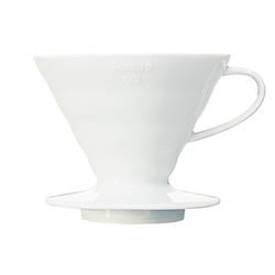 Dripper ceramic Hario pentru cafea - alb