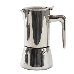 Cafetieră Moka din inox Silver pentru inducție - 4 cești